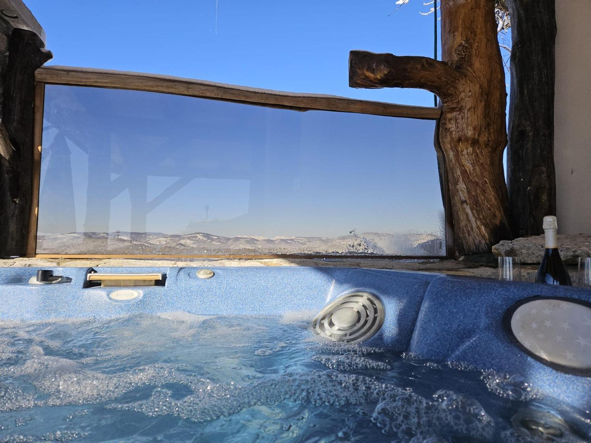 Zerko Holiday Home - Vineyard Chalet With Sauna And Jacuzzi Free Mirna Exterior photo